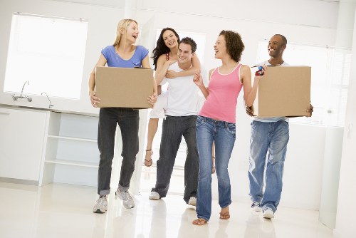 Loading items safely during house removals in Soho