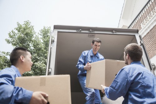 Efficient man and van team handling a small London move