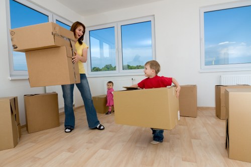 Settling into a new Soho home with essential boxes and furniture in place