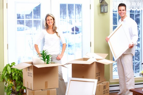Local moving team supporting a Soho business move with careful handling