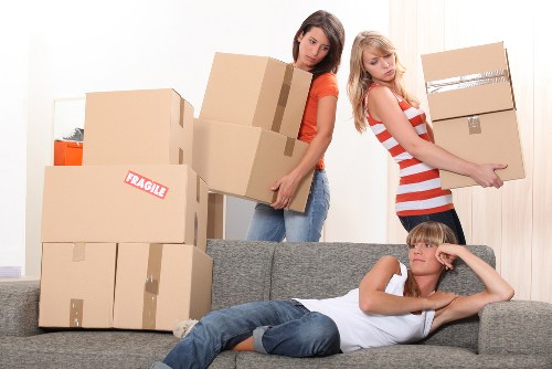 Local van service handling furniture collection in Soho