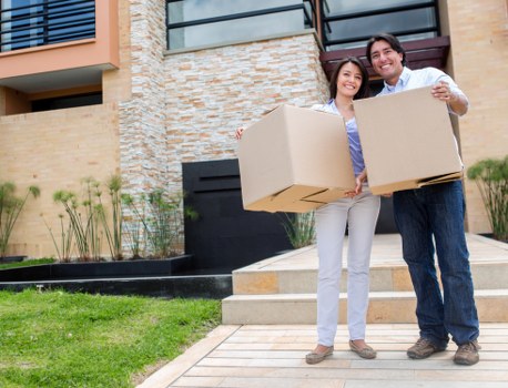 Packaged household items ready for removals
